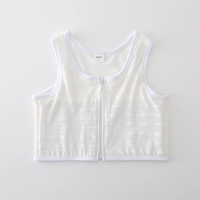Service OEM, Bandeau de compression pectorale avant avec fermeture éclair, pour un effet super plat, respirant, pour FTM et transgenres