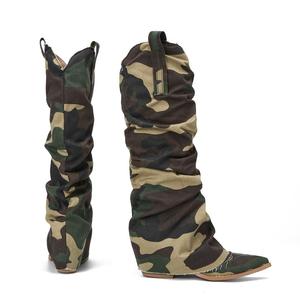 Botas altas de muslo informales para mujer de nuevos estilos de Venta caliente para mujer - Product Image 4