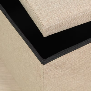 <span class=keywords><strong>Popular</strong></span> hogar otomano <span class=keywords><strong>banco</strong></span> de almacenamiento taburete plegable cuadrado PUF plegable organizador de ropa para dormitorio y escuela - Product Image 6