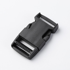 Hebilla de plástico ajustable de 25 mm de diámetro interior, color negro sólido, resistente al desgaste, para accesorios de bolsos y equipaje - Product Image 2