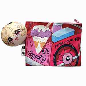 Bolsa de Maquillaje Ecológica con Cierre y Asa, Bolsa de Embalaje en Blanco, Portátil, Reciclada, de Lino, Algodón y Lona, ZIMI 22*16cm - Product Image 6