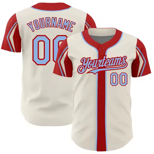 2025 chine usine personnalisé nouvelle haute qualité mexique chemises de Baseball séchage rapide hommes Sublimation conception maillot de Baseball - Product Image 5
