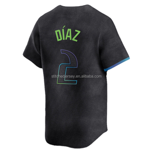 2026 Hot Style Heren Geborduurde Yandy Diaz 2 Junior Caminero 13 Baseball Jersey - Product Image 4