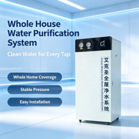 Système de Traitement d'Eau UF pour Toute la Maison 2000L/H, Ultrafiltration en 3 Étapes, Pré-Filtration, Acier Inoxydable de Qualité Alimentaire, Garantie 1 An