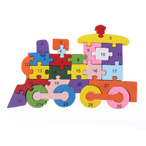 Crianças Educacionais 3D Puzzles Set 70 Modelo Blocos de Construção De Madeira 26 Inglês Letras Números Cognitive Enlightenment Brinquedos - Product Image 4