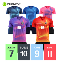 Jersey Sepak Bola untuk Keluarga 2022 2018 2014 Retro Cetak Transfer Panas Poliester/Nilon Cepat Kering Lengan Pendek dengan Nomor