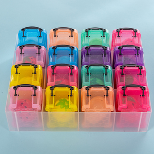 Wholesale Household Mini Plastic Storage <strong>Boxes</strong>, <strong>Container</strong> <strong>Boxes</strong> with Closed Buttons, Storage <strong>Boxes</strong> with Closed LIDS - Product Image 3