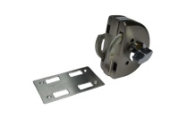 Cerradura Moderna de Acero Inoxidable 201/304 para Puerta Corredera de Vidrio con Llaves, Fácil Instalación, Accesorios sin Marco