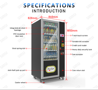 Energiesparender Getränkeautomat mit Anpassbarer Kartenzahlung und Großem Getränkespender