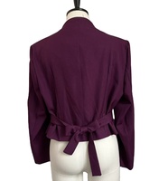 Nouveau Blazer Femme Slim Asymétrique Respirant à Boutonnage Simple Manches Longues Tendance Décontracté et Professionnel