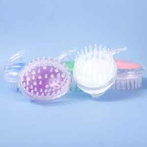 Prijs bespreekbaar, aanpasbaar, compact, opvouwbaar, ovale babyhaarwasborstel, ionisch, waterdicht, zacht ABS handvat, shampoo borstel - Product Image 6