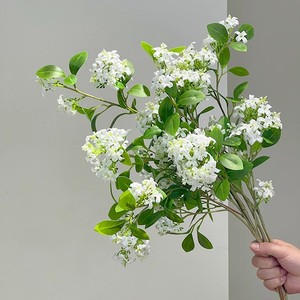Fleurs artificielles, bouquet de fleurs en soie mélangées, décoration de maison de luxe légère, accessoires de mariage - Product Image 4