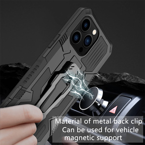 Étui robuste hybride antichoc avec support magnétique pour <span class=keywords><strong>iPhone</strong></span> 17 16 15 14 13 <span class=keywords><strong>12</strong></span> 11 Pro MAX Pro Plus XR 7 8 Plus avec clip <span class=keywords><strong>ceinture</strong></span> - Product Image 4