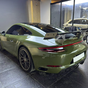 Vinilo Adhesivo para Automóviles, Color Verde Oliva Oscuro con Acabado Cristalizado, Rollo Completo, Protección de Pintura, Cambio de Color, con Tecnología Anti-Burbujas - Product Image 5