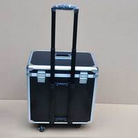 Valise à roulettes personnalisable OEM/ODM en aluminium avec couvercle amovible et roulettes Flight Case