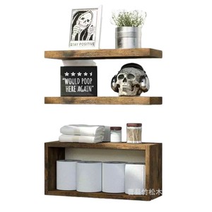 Wall Mounted <b>Bathroom</b> Shelf 3 Tier Rectangular Durable Storage Rack For Toilet Paper Towels And Decor - Product Image 5
