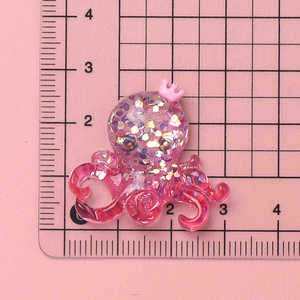 Épingle à cheveux DIY en résine faite à la main, motif princesse sirène de dessin animé aux couleurs vives, style artistique de Noël - Product Image 4