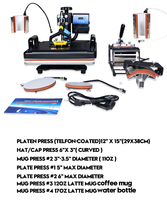 Disetujui CE Mesin Press Panas Multifungsi Sublimasi 8 In 1 Merek Maikeub