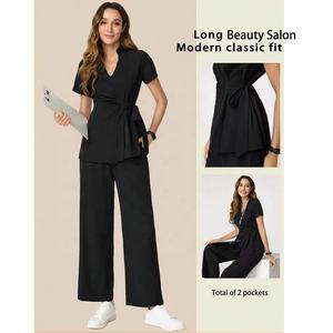 Seragam Salon Kecantikan Profesional dengan Logo Kustom, Seragam Rumah Tangga, Atasan Tunik Fashion, Pakaian Seragam Salon Kecantikan - Product Image 3