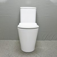 WC moderne australien MWD Watermark pour hôtel, cuvette en céramique à deux pièces, fixation au sol, chasse d'eau Tornado avec double chasse