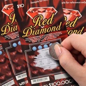 Nouvelle carte à gratter 2026 au design festif, impression de cartes à gratter à bas prix, billets de jeu de loterie, billets de loterie de haute qualité - Product Image 2