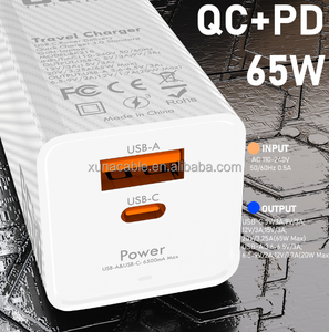 Chargeur USB C UE/US/KR 65W Adaptateur mural à charge rapide avec double port pour iphone /Air <span class=keywords><strong>iPad</strong></span> iPhone 14/Samsung Galaxy/<span class=keywords><strong>Note</strong></span> - Product Image 6