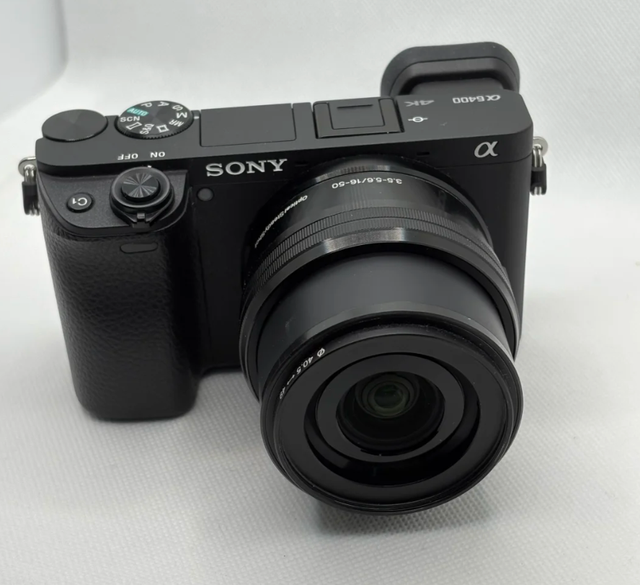 A6400 APS-C Mirrorless Camera 16-50mm Lens Kit 4K Vlog (Official Package Black) Displacement Stabilization Private Mold