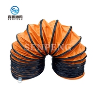 Tuyau de ventilation spiralé flexible en bâche PVC sur mesure pour ventilateur d'extraction industriel