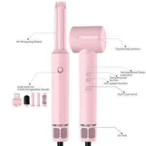 Secador de Pelo Profesional 7 en 1 de Alta Velocidad con Tecnología BLDC, Juego de Secadores de Pelo con Rizadores Automáticos y Secado de Alta Velocidad para Uso en Salón y en Casa - Product Image 1