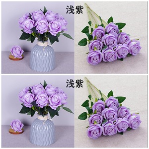 Chất Lượng Cao Nhung Tăng Nhân Tạo Hoa Cưới Phong Cách Hoa Vải Mô Phỏng Sắp Xếp Cho Trang Trí Nội Thất Trên Bán - Product Image 6