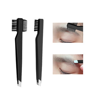 Set de Depilación de Cejas, Pinzas para Cejas y Navajas para Cejas, Recortador y Peine para Cejas con Estuche - Product Image 3