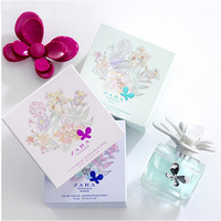 Boîte et bouteille de parfum de luxe avec logo personnalisé, boîte de bouteille de parfum de 100ml, impression de boîte de parfum en gros