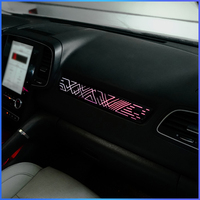 TMPRO pour commande par application, éclairage d'ambiance ABS+LED 12V, Renault Koleos 2017-2021, 64 couleurs, éclairage dynamique de l'habitacle, garniture lumineuse