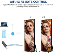 Magasin de vêtements intérieur couleur affiche LED affichage P1.86 P2 P2.5 étage debout écran numérique SDK affiche Led affichage