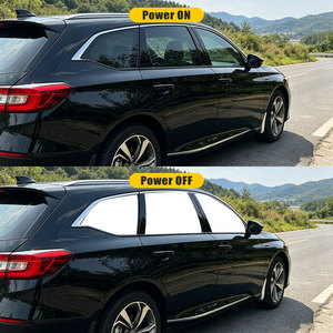 Film intelligent PDLC noir clair pour vitres de voiture, film de protection de la vie privée commutable électriquement, protection contre la lumière douce, protection des yeux, anti-éblouissement - Product Image 1