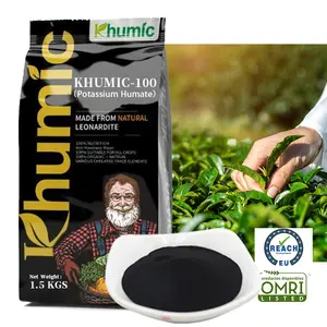 Siêu kali humate phân bón khoáng sản từ leonardite bột mịn 100% nước hòa tan siêu Humic axit