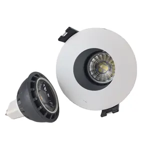 DMX Perlengkapan MR16 Modul Produsen Aluminium Kosong Berputar Perumahan Led GU10 GU5.3 MR16 Lampu Downlight Frame Housing