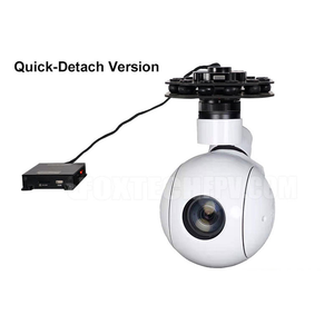 Foxtech Seeker-30 tr 30x zoom quang học độ nét cao ba trục ổn định UAV Drone Gimbal Camera - Product Image 3