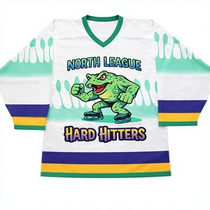 Jersey Deportivo con Capucha de Manga Larga para Hombre, Estilo Hockey, Corte Regular, Personalizado OEM, Ropa de Calle de Invierno, Sublimación, Etiqueta Privada - Product Image 1