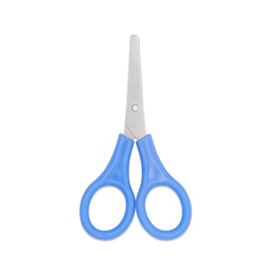 Blue Stainless Steel Scissors Straight Head Office Stationery Paper Cutting Small Size - Product Image 4