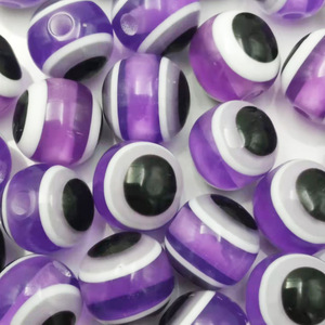 Trong Kho Màu Xanh Ma Quỷ Mắt Nhựa Nhựa Đầy Màu Sắc Chunky Vòng Loose Hạt Mắt Ác Hạt Đối Với Trang Sức Vòng Đeo Tay Vòng Cổ Làm Số Lượng Lớn - Product Image 5