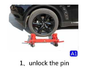 1 tonne de chariot mécanique en acier chariot à roue à levier pour l'entretien des voitures - Product Image 2