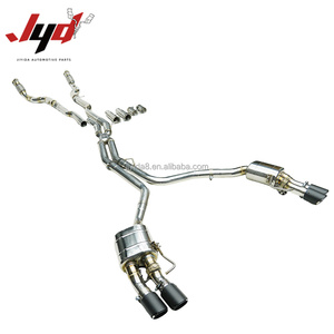 Système d'échappement au <span class=keywords><strong>prix</strong></span> d'usine JYD pour <span class=keywords><strong>Audi</strong></span> <span class=keywords><strong>S8</strong></span> D4 4.0T 2013-2017 avec embout en fibre de carbone et soupape électrique - Product Image 1