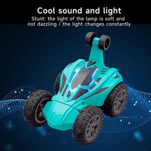 รถบังคับวิทยุ Stunt Drift RC 4CH 27Hz พร้อมไฟและเสียง 3 โหมด พลิกคว่ำได้ สีส้มน้ำเงิน แบตเตอรี่ Li 3.7V ชาร์จผ่าน USB ควบคุมได้ไกล 10-15 เมตร - Product Image 5