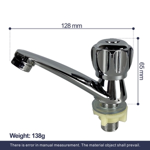 Robinet de lavabo monocommande moderne MCBKRPDIO en zinc à poser sur le comptoir, bon <span class=keywords><strong>prix</strong></span>, eau froide, avec valve en céramique pour salle de bain - Product Image 3