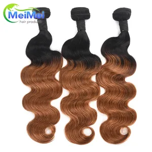 Produto natural do cabelo para mulheres negras, o cabelo do ombré tece o preço brasileiro do cabelo, mercado do cabelo remy de cantão