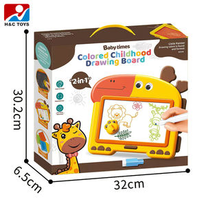 Cartoon farbiges Mal brett Spielzeug <span class=keywords><strong>2</strong></span> in 1 lernen, Zeichenbrett für Kinder zu schreiben - Product Image 5