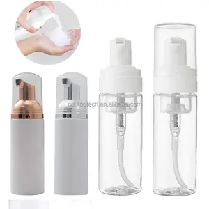 Bouteille De Mousse plastique 30ml 50ml 60ml 100ml 150ml 200ml PET Blanc Clair Transparent Nettoyant Pour Le Visage Mousse Savon Mousse Pompe Bouteilles