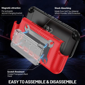 Étui de protection séparé à succès avec support et emplacements pour cartes de jeu pour console Nintendo <span class=keywords><strong>Switch</strong></span> 2, étui de protection - Product Image 5