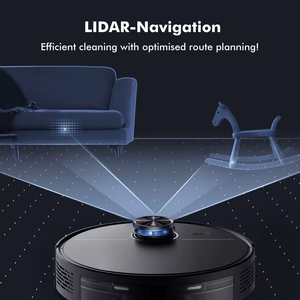 Aspiradora Robótica Autovaciable, Potente Limpieza en Seco y Húmedo, Filtro HEPA, Motor sin Escobillas, Limpieza de Bordes, Control Remoto para el Hogar - Product Image 2